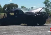 昆省汽車翻側一死四傷