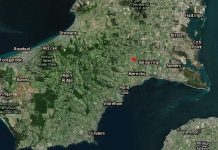 墨爾本東南部的莫寧頓半島(Mornington Peninsula)發生2.8級地震